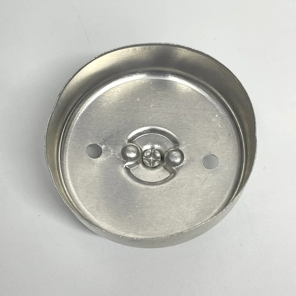 Vintage 1950s Aluminum Round Cookie Donut Biscuit Cutter Plastic Handle 2 3/4 in